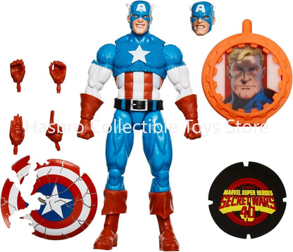 Marvel Legends Secret Wars Captain America Avengers Retro Comics Secret Wars Action Figure Model Toy Collection Hobby Gift