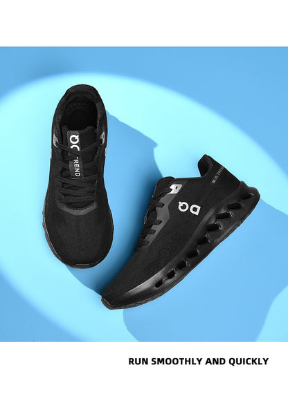 Men's Cushioned Running Shoes Energy Return Breathable Knit Arch Support Shock Absorption Marathon Women Casual Sneakers