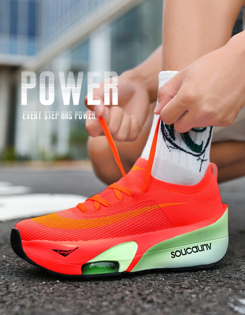 Air Cushion Running Shoes Jogging Marathon Men Sports Breathable Lightweight Women's Comfortable Nonskid Leisure Sneakers