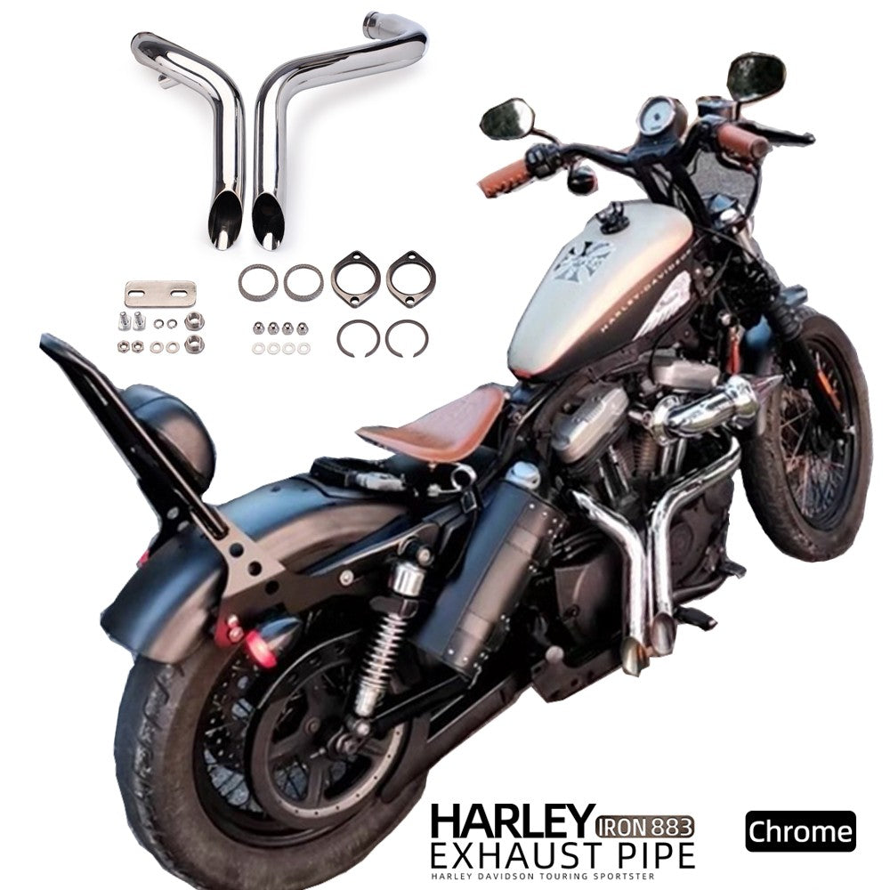 Exhaust Motorcycle  Escape Sportster Motorcycle Exhaust XL883 Elbow Bike For Softail Sportster 883 1200