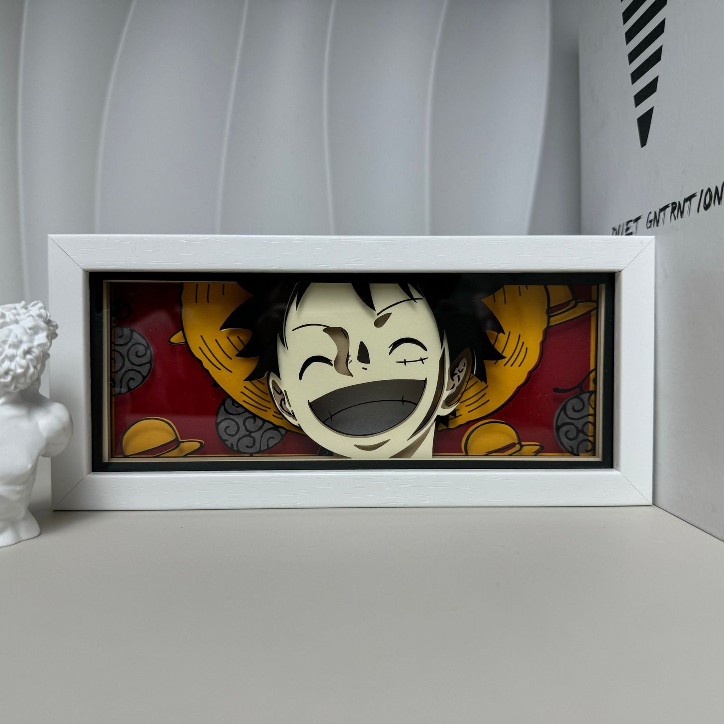 Anime Cartoon series paper-cut light room bedroom night light atmosphere light remote control colorful light box