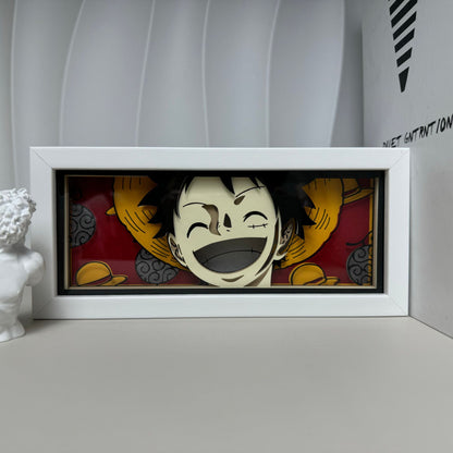 Anime Cartoon series paper-cut light room bedroom night light atmosphere light remote control colorful light box