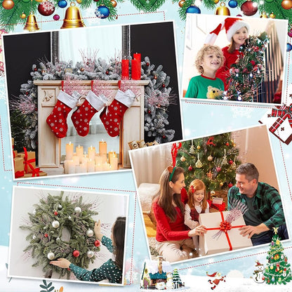 5Pcs Glitter Artificial Berry Bouquet Xmas Tree Ornament for Home Decor Christmas Decoration New Year 2026 Navidad Accessories