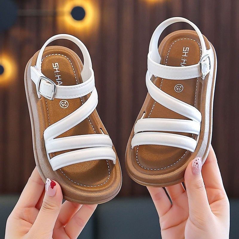 Breathable Lightweight Girls Sandals Summer Casual Children Sandal Girl Baby Flat Shoes Fashion Casual Non Slip Kids Beach Shoes