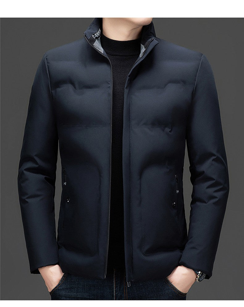 Top Grade ??????Men's Stand Collar Parka Jacket Windbreaker Coats Bubble Puffer Outerwear for Young Adults?????????????????