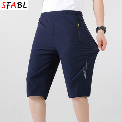 Sports Shorts Men Summer Quick-drying Breathable Drawstring Shorts Male Beach Short Pants for Men New Gym Fitness Bottom Summer