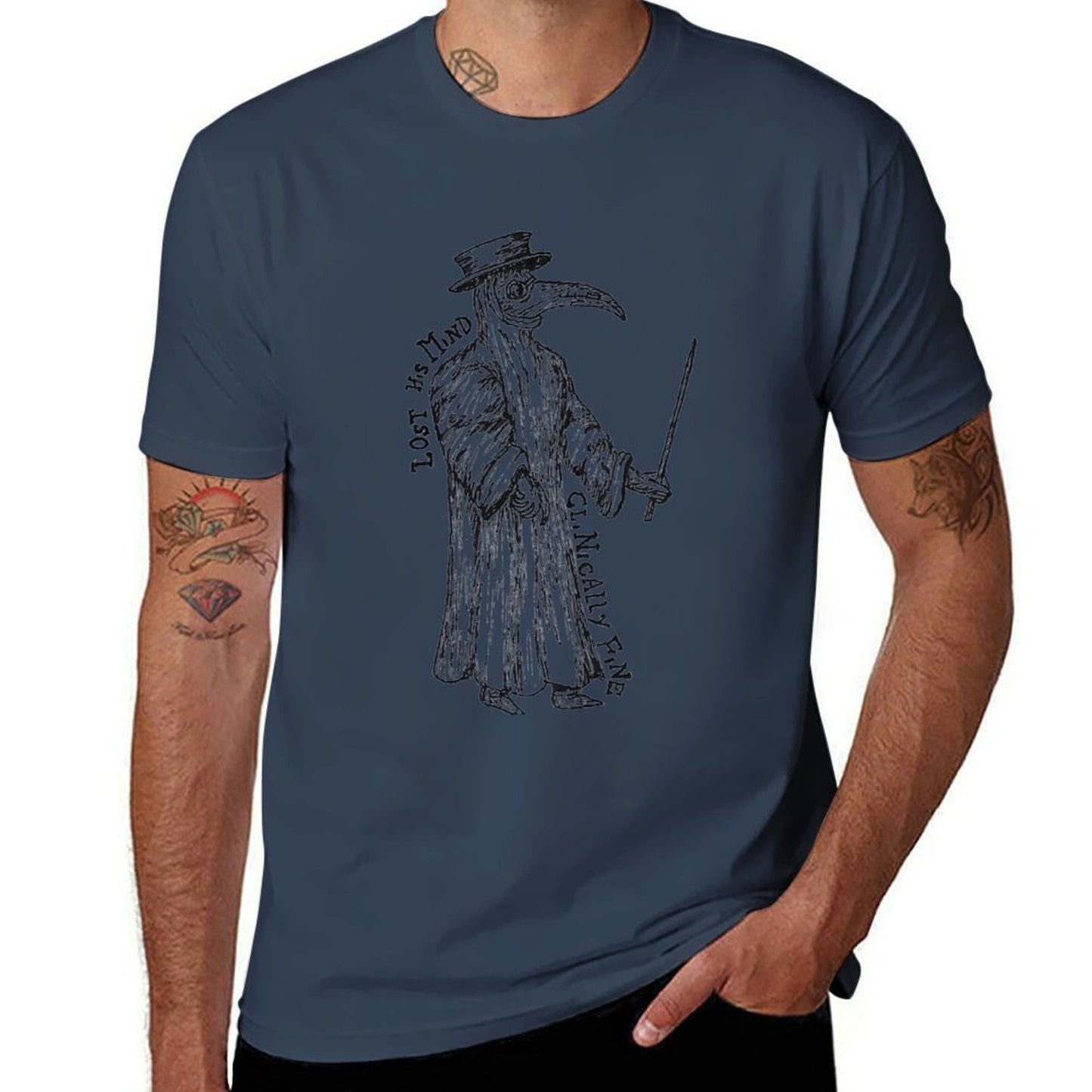 Mr. Plague Doctor Man T-Shirt man t shirts cotton black cotton t-shirt plain for man package
