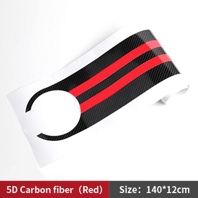 Car Styling Stickers Carbon Fiber Car Hood Sticker Decals M Performance Decor For BMW E90 E46 E39 E60 F30 F10 F15 E53 X5 X6