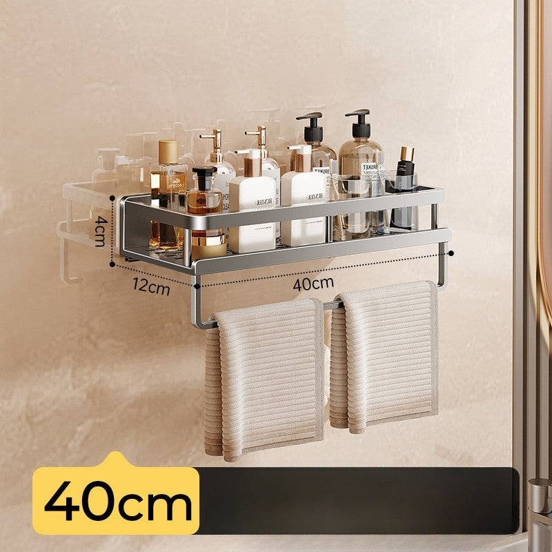 Toilet storage rack, non perforated washbasin, light luxury bathroom, wall mounted toilet, toilet wall storage rack