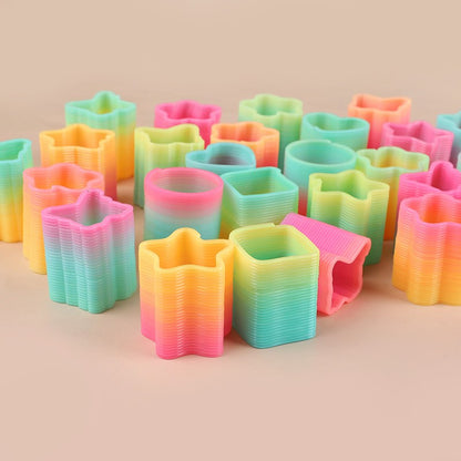 12/24Pcs Rainbow Magic Spring Toys for Kids Birthday Party Favors Pinata Fillers School Prize Wedding Christmas Boy Girl Gifts