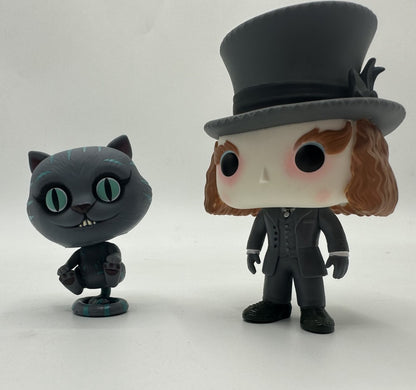 Brinquedos de modelo de figura de ação de alta qualidade do Chapeleiro Maluco e Gato Cheshire de Alice no País das Maravilhas