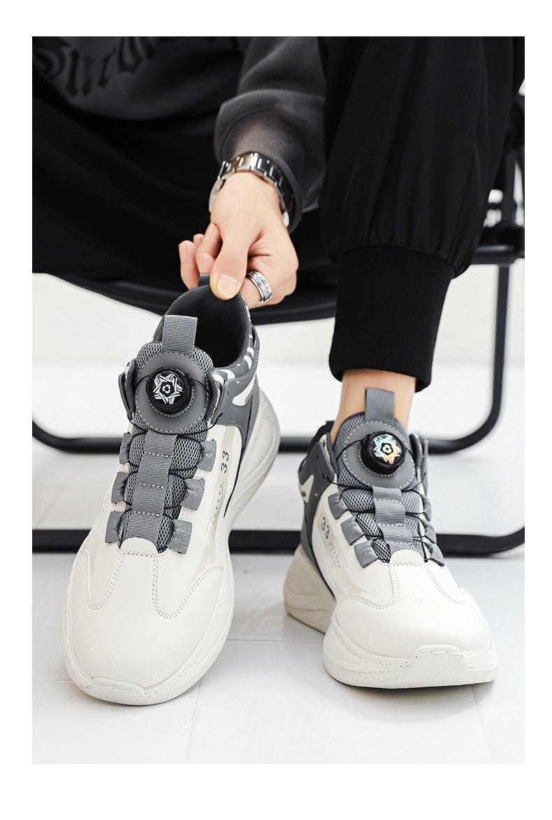 Tênis Masculino com Fivela Rotativa Confortável Antiderrapante Cadarço Durável para Atividades ao Ar Livre
