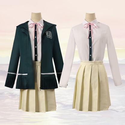 Uniforme de lycéens Anime recruté anronpa Nanami ChiaKi Cosplay Costume, veste à manches longues, jupe courte, jupe Loli