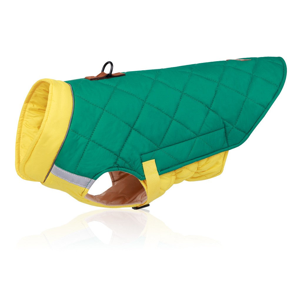 Roupas de inverno para cães colete à prova d'água jaqueta para cães pequenos e grandes casaco quente para cães de estimação roupas acolchoadas para buldogue francês