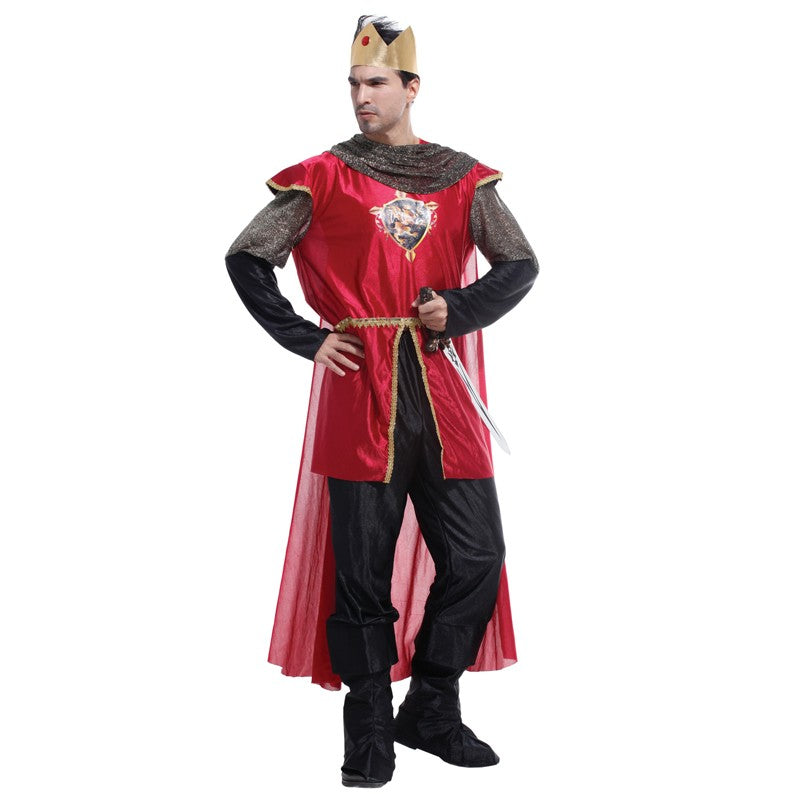 Adult Men's King Knight Suit Robe + Waist Cinching Cosplay / Stage Play / Photo Shoot / Martial Arts Themed Party