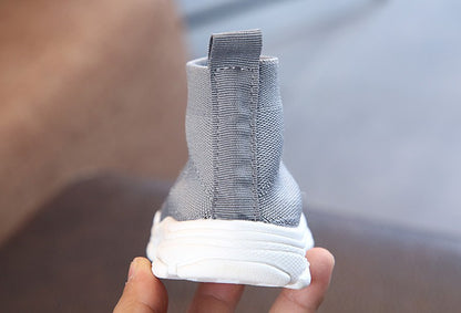 Autumn Winter Kids Sneakers Children Casual Shoes Slip-on Breathable Kids Socks Shoes Non-slip Snow Boots Boys Girls Sport Shoes