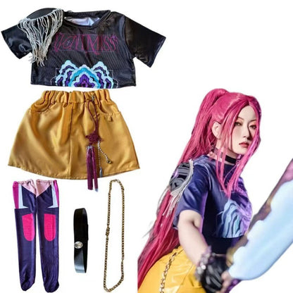 Cosplay Mira Cosplay Costume R Quality Mira Cosplay Wig Costume for Girl Halloween Stage 3D Printed Pattern Role Play Clothes