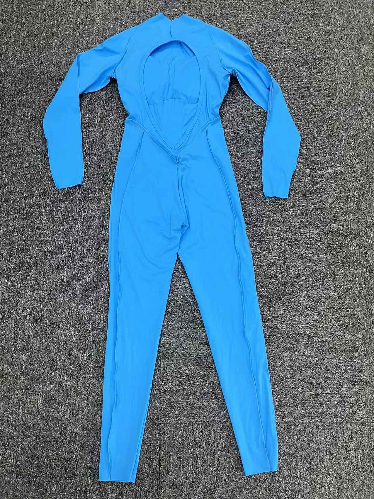 One-piece Yoga Jumpsuit Women Long Sleeved Set Quick Drying Yoga suit Gym Training Suit  Sportswear Bodysuits Women Fitness Set