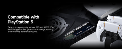 Fanxiang S880E SSD M.2 7300MB/s 1TB/2TB/4TB M.2 NVMe SSD PCIe 4.0x4 Disco Rígido Interno Para PS5 Laptop PC