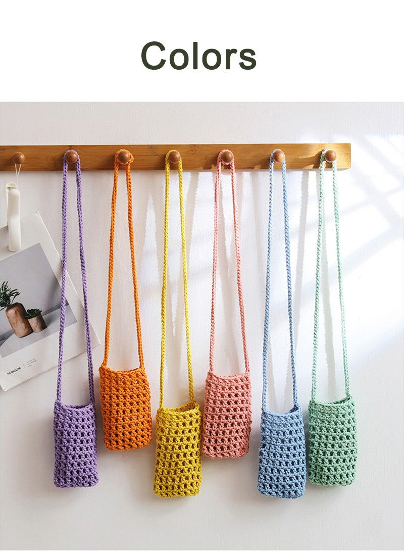 Handmade Crossbody Phone Purse - Openwork Shell Design Tote, Handmade Crossbody Phone Purse,Crochet Beach Bag