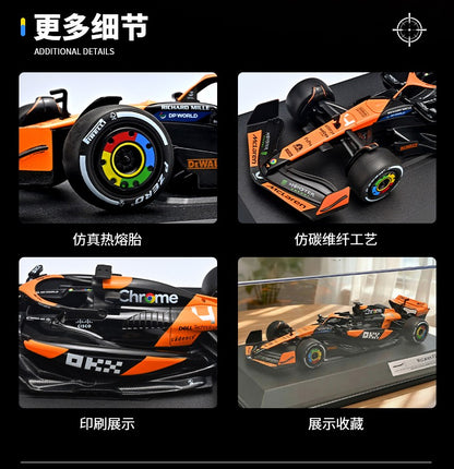 1:18 Aston Martin F1 Nº14 Fórmula Mclaren F1 Nº4 Carro Modelo Diecast de Metal Miniatura Presente de Feriado Enfeites Modernos para Casa