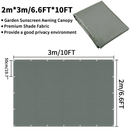 2x3/3x3/3x4/4x5M Sun Shade Sail Waterproof Outdoor Square Rectangle Garden Patio UV Block Party Canopy Pool Camp Awning Shelter