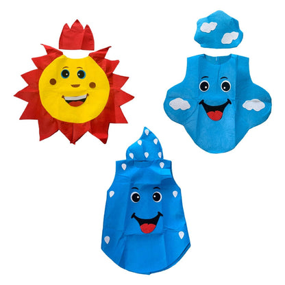 Sun Moon Star Waterdrop Cloud Weather Cosplay Costume Party Performance Costumes Dress Cute Halloween Role Play