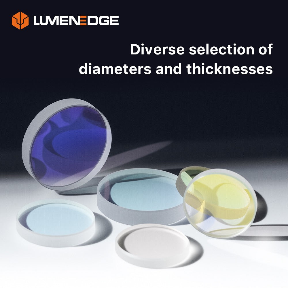 10pçs Janelas de Proteção a Laser LUMENEDGE 27.9*4.1 30*5 37*7 Lente de Sílica Fundida 1064nm para Cabeçote Laser Raytools/WSX/Precitec