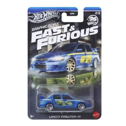 Coleção de Carrinhos Hot Wheels Velozes e Furiosos Die-Cast Escala 1/64 - Honda S2000 Lancer Evolution VII Nissan S15 Brinquedo Veicular