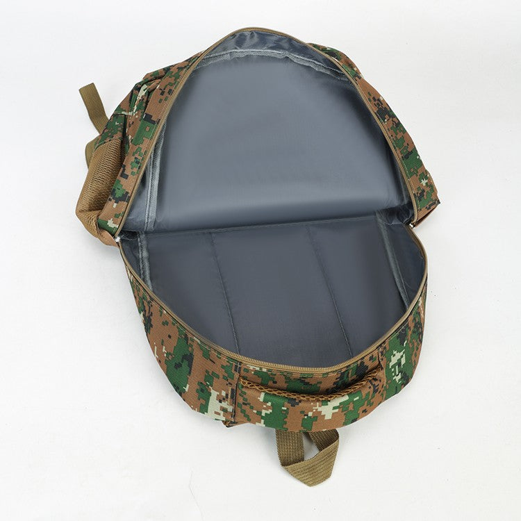 Camouflage large-capacity backpack - zipper closure, hiking, traveling, outdoor adventure backpack