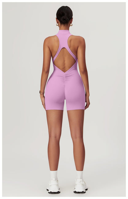 New Sexy Sports Set Women Gym Set Shorts Training Yoga Clothes Women Rompers Stretch Sports Jumpsuit Female Workout Bodysuits