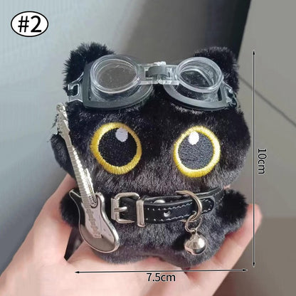 Gothic Bunny Plush Keychain Rabbit Bag Charm Bandage Rabbit Pendant Dark Horror Bunny Doll Keyring Bag Charm Halloween Gifts