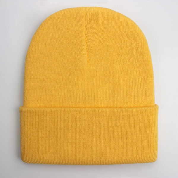 Touca Sólida Unissex Outono Inverno, Mistura de Lã, Macia e Quente, Boné de Tricô Masculino Feminino, Gorro, Toucas de Esqui, 24 Cores