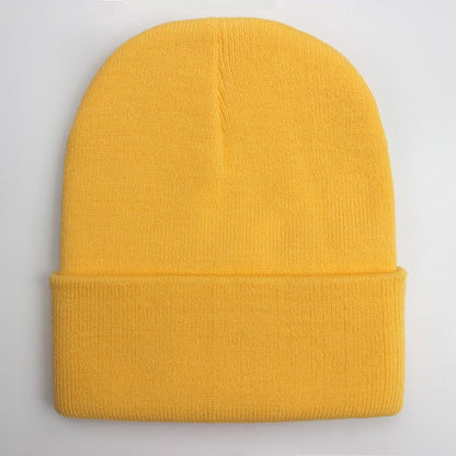 Touca Sólida Unissex Outono Inverno, Mistura de Lã, Macia e Quente, Boné de Tricô Masculino Feminino, Gorro, Toucas de Esqui, 24 Cores