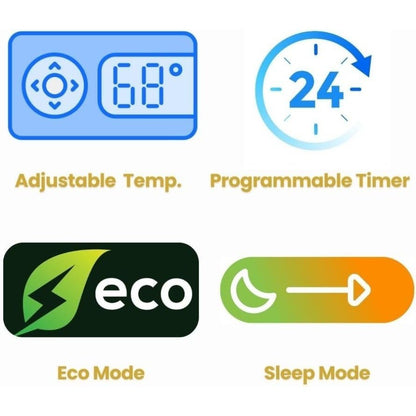 Ar-Condicionado de Janela 8.000 BTUs para Ambientes de Até 32,5 m². Possui Operação Silenciosa, Modos Ventilador, Resfriar e Desumidificar, Display Digital e Controle Remoto