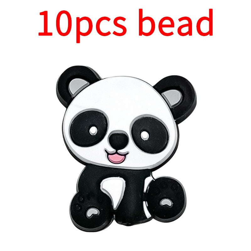 10pcs Mickey Minnie Silicone Pacifier Clips Food Grade Teethers For Baby DIY Baby Soother Nursing Pacifier Chain Accessories