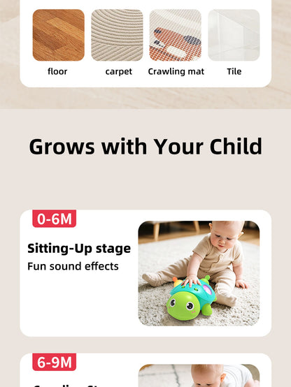 Baby Toys Turtle Crawling Toys Games for Babies Infant Toddlers Moving Educational Interactive Development 6 12 Months Babies