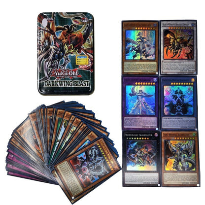 Yu Gi Oh Cards PACK DE DEUS EGÍPCIO Deck de Cartas Inglês TCG Holográfico Dourado Dragão Branco Jogo de Duelo Coleção de Cartas com Caixa de Lata