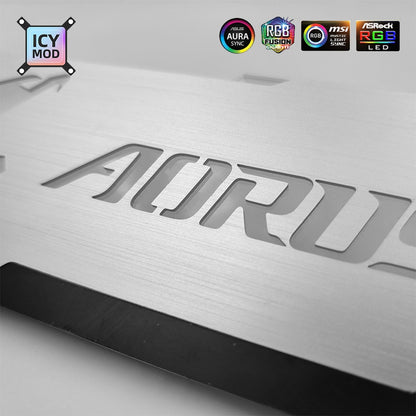 Placa de Vídeo Suporte Horizontal de Alumínio para GPU 5V3Pin VGA Holder RGB MSI ROG NVIDIA A-RGB Metal AURA 12V MOD Personalizável