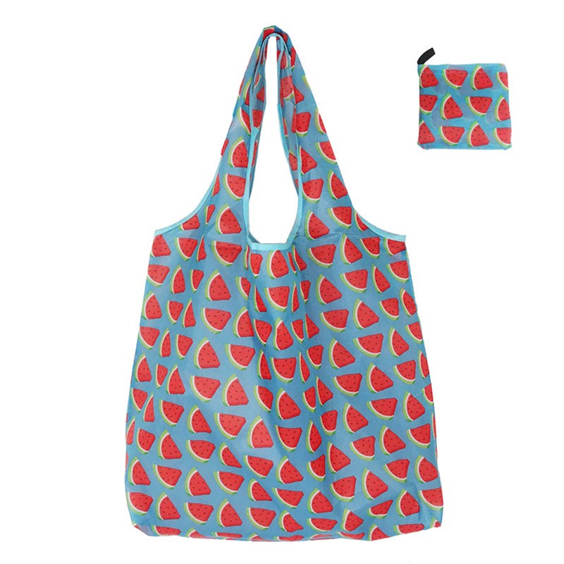 Reusable Shopping Bags Women Foldable Tote Bag Portable Cloth Eco Grocery Bag Folding Large Capacity Fruit Vegetable Handbags