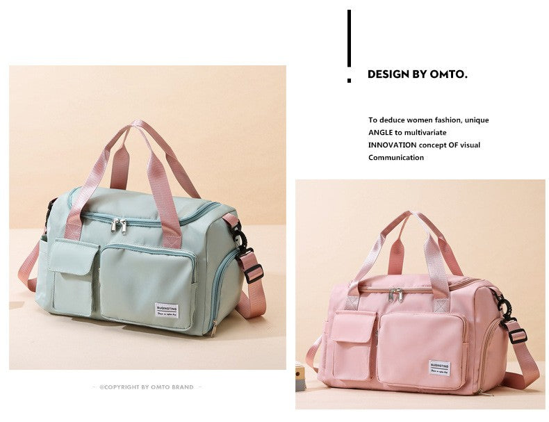 Womne's Travel Bags Handbags Gym Shoulder Bags Oxford Fitness Camping Trekking Bags Hiking Waterproof Outdoor Crossbody Bag