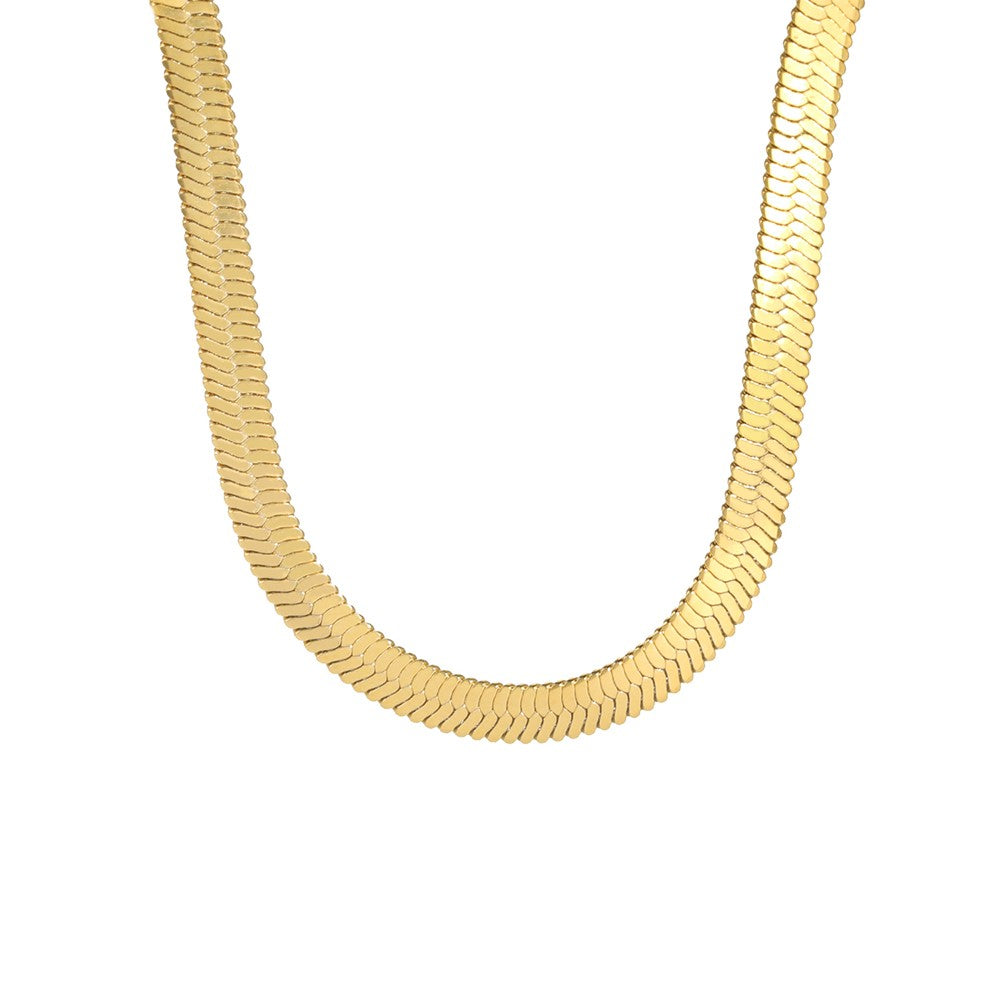 Colar Masculino Hip Hop Snake Chain Nova Moda Aço Inoxidável Cor Prata Acessórios de Joalheria Presente de Festa