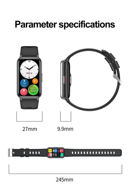 2025 New Grade Nursing Smart Watch AMOLED Blood Oxygen ECG + PPG Blood Pressure Body Temperature Bluetooth Health Smartwatch