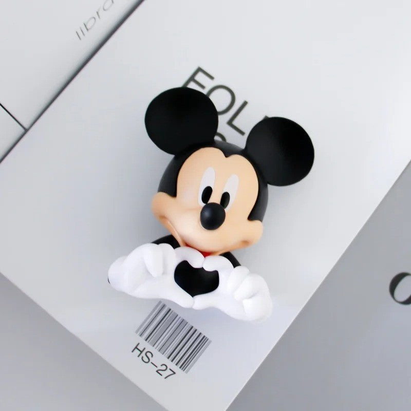 Textura Fina Combinada de Restauração Original de Anime, Presente de Brinquedo Mickey Minnie, Ornamento de Decoração de Sala de Estar de PVC Disney 10cm de Sucesso