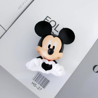 Textura Fina Combinada de Restauração Original de Anime, Presente de Brinquedo Mickey Minnie, Ornamento de Decoração de Sala de Estar de PVC Disney 10cm de Sucesso