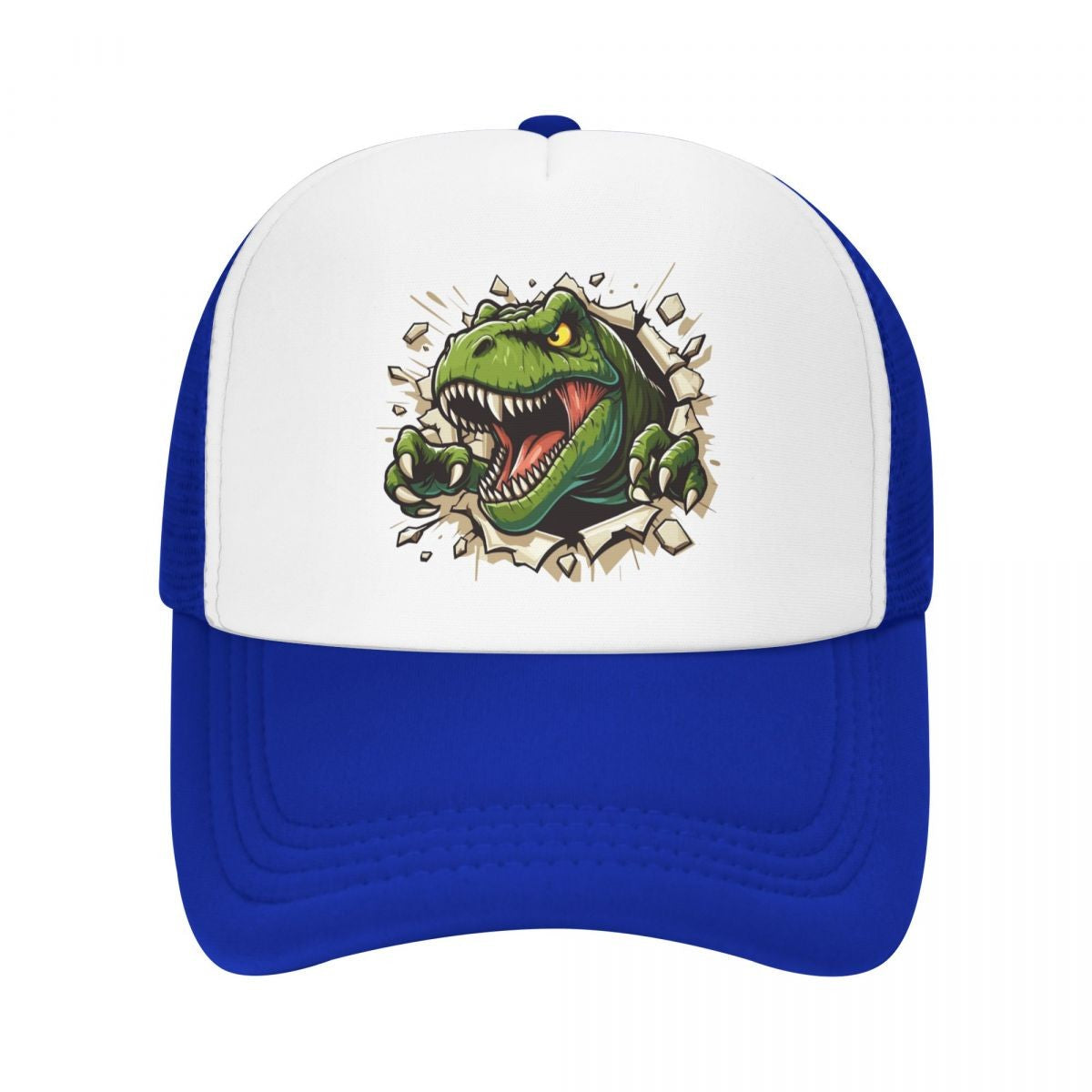 Personalized Wild T-rex Dinosaur Roars Baseball Cap Men Women Breathable Trucker Hat Outdoor Snapback Caps
