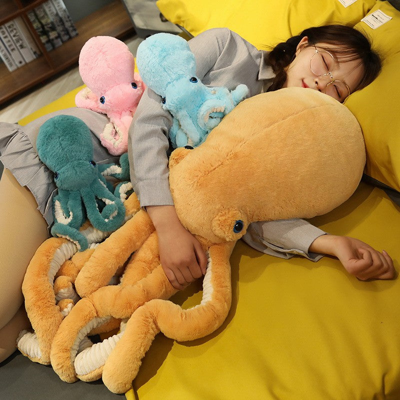 1pc 30-90CM Creative Lifelike Octopus Plush Toys Sea Animal Stuffed Dolls Pillow Back Cushion Children Kids Birthday Xmas Gifts