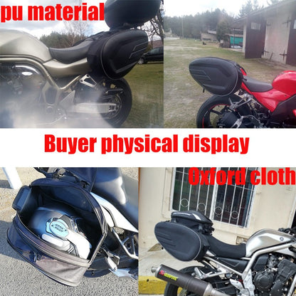 Newest Motorcycle Waterproof Racing Race Moto Helmet Travel Bags Suitcase Saddlebags + One Pair of Raincoat+Plastics