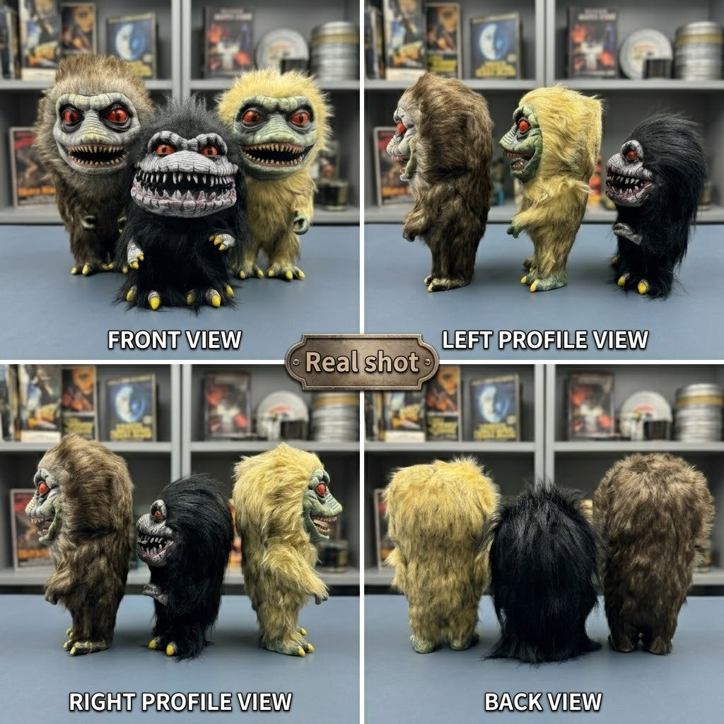 Critters Monster Doll Figurine Realistic Movie Alien Little Monster Doll Collectible Props Gift For Fans Kids Halloween Decor