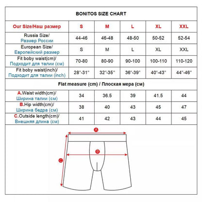 3pcs Long Boxers For Man Underware Lots Mens Underpants Cotton Men's Panties Family Boxershorts Boxer Sexy Male Shorts Calecon